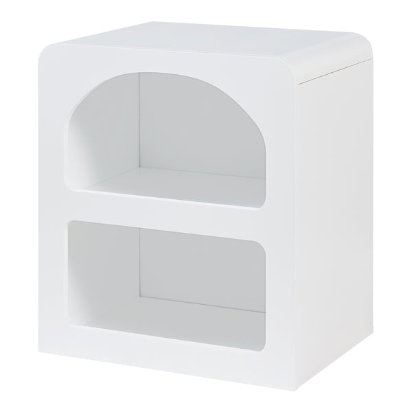 Bijzettafel Vågå 45x40x30 cm wit [en.casa]