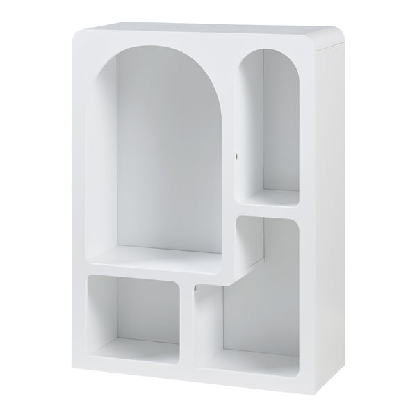 Boekenkast Vågå opbergkast 80x60x24 cm wit [en.casa]