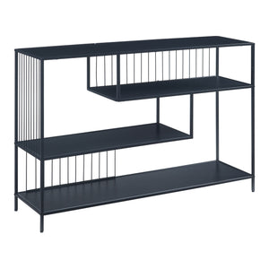 Console tafel Oxelösund 120x33x80 cm zwart [en.casa]