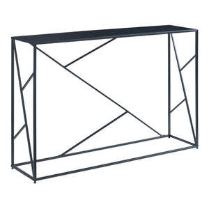 Console tafel Rättvik 120x30x80 cm zwart [en.casa]