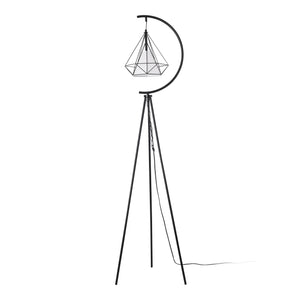 Staande lamp Austell vloerlamp 171 cm E27 zwart en wit lux.pro