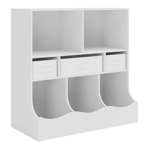 Kinderkast Vastesa open kast 75x80x40 cm wit [en.casa]