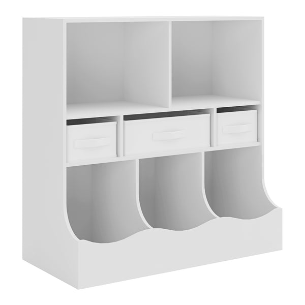 Kinderkast Vastesa open kast 75x80x40 cm wit [en.casa]