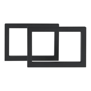 Stalen onderstel Lunderskov set van 2 tafelpoot 35x50 cm zwart [en.casa]