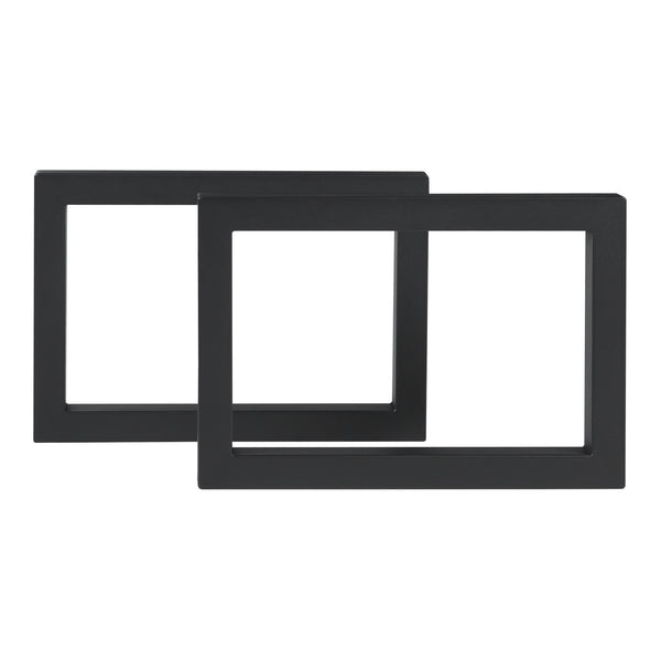 Stalen onderstel Lunderskov set van 2 tafelpoot 35x50 cm zwart [en.casa]