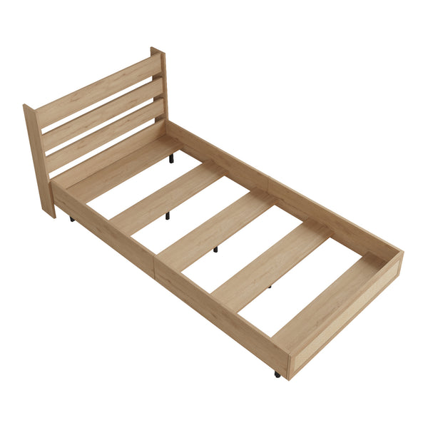 Eenpersoonsbed Kvænangen met bedbodem 100x200 cm [en.casa]