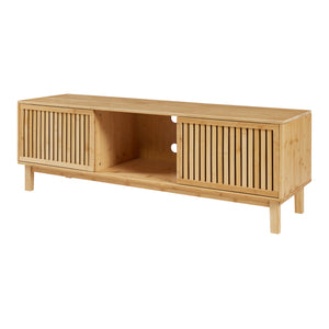 TV meubel Ypäjä 150x42x50 cm bamboe naturel [en.casa]