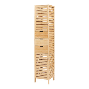 Badkamerkast Boksereys 180x35x35 cm naturel [en.casa]