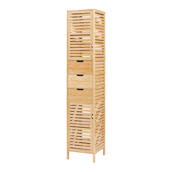 Badkamerkast Boksereys 180x35x35 cm naturel [en.casa]