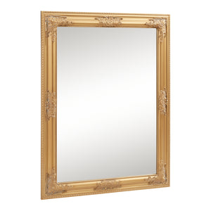 Wandspiegel Punkalaidun rechthoekig 80x60 cm goudkleurig [en.casa]