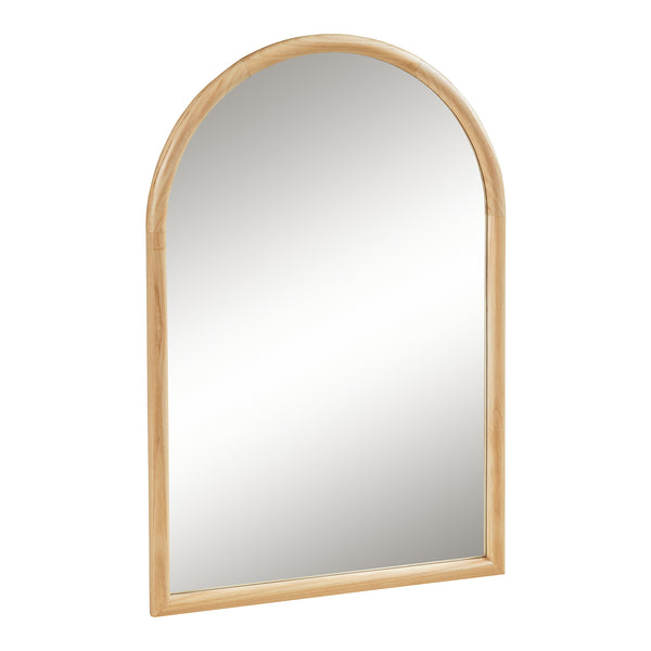 Wandspiegel Podena boogvormig 90x60 cm naturel [en.casa]