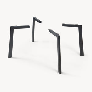 Tafelpoten Hostang 4-delig set 50x8x71 cm zwart [en.casa]