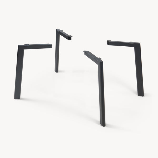 Tafelpoten Hostang 4-delig set 50x8x71 cm zwart [en.casa]