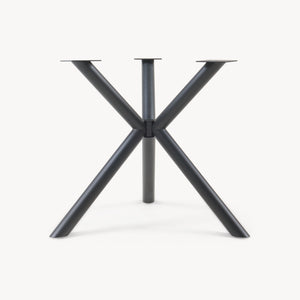 Tafelonderstel Viserinna spider poot 95x95x73 cm zwart [en.casa]