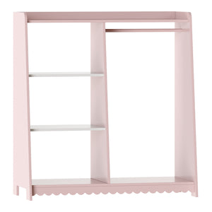 Kinderrek Vestnes 90x80x38 cm roze en wit [en.casa]