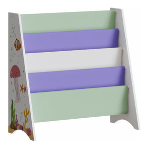 Kinderboekenkast Hornnes Aqua Dream motief 60x62x28 cm [en.casa]