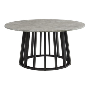 Salontafel Buzzard rond Ø90x45 cm betonkleurig en naturel [en.casa]