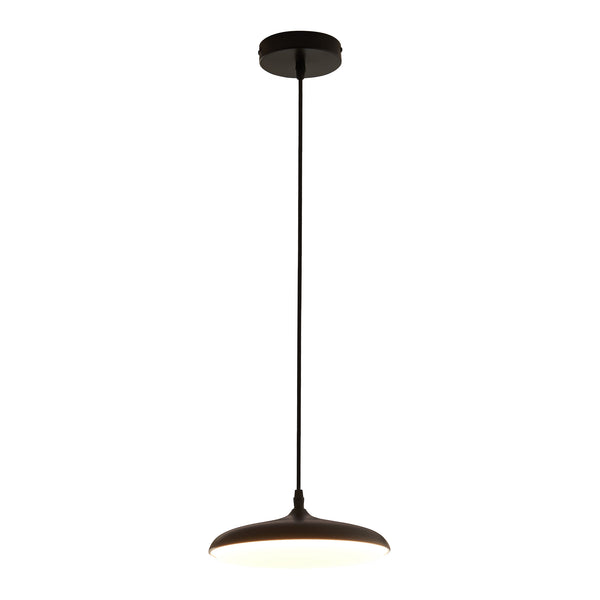 Hanglamp Oupilu 12 geïntegreerde leds 120 cm zwart en wit lux.pro