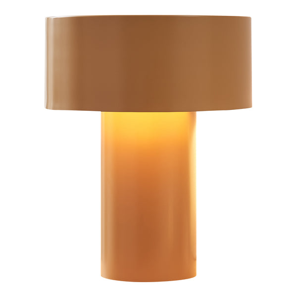 Tafellamp Kömn 37xØ30 cm E27 bruin lux.pro