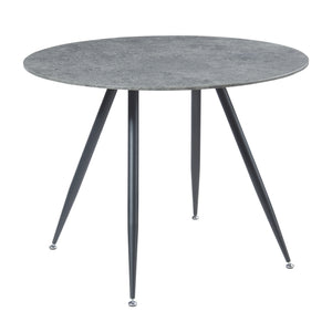 Eetkamerset Fitjar Ø100 cm met stoelen Lexnitz 5-delig [en.casa]