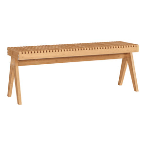 Halbank Lasdarvoo bamboe 120x35x45 cm naturel [en.casa]