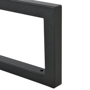 Ophangbeugel voor wastafelblad set van 2 zwart mat - 3 varianten