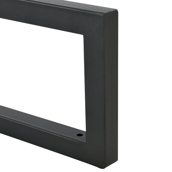 Ophangbeugel voor wastafelblad set van 2 zwart mat - 3 varianten