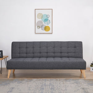 Slaapbank Pukkila 180x86x81 cm Textiel [en.casa]