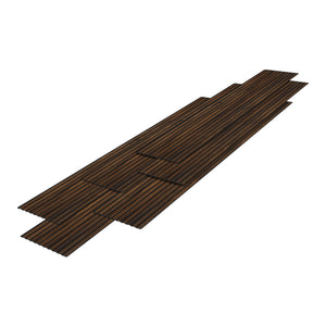 Wandpanelen 3D set van 6 polystyreen 195x31,5 cm NEU.HOLZ