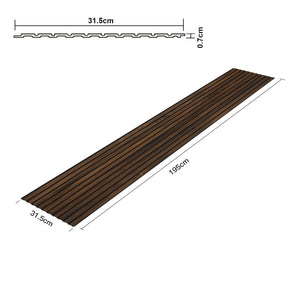 Wandpanelen 3D set van 6 polystyreen 195x31,5 cm NEU.HOLZ