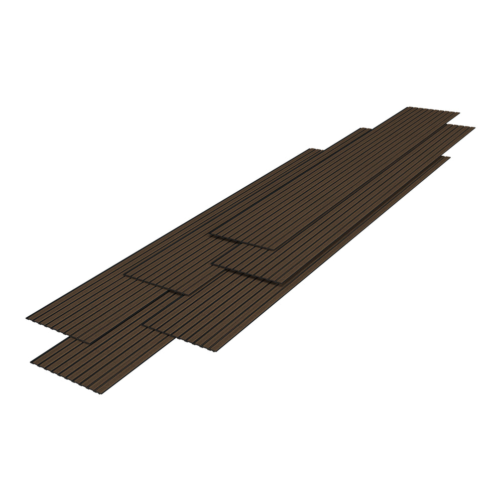 Wandpanelen 3D set van 6 polystyreen 195x31,5 cm NEU.HOLZ