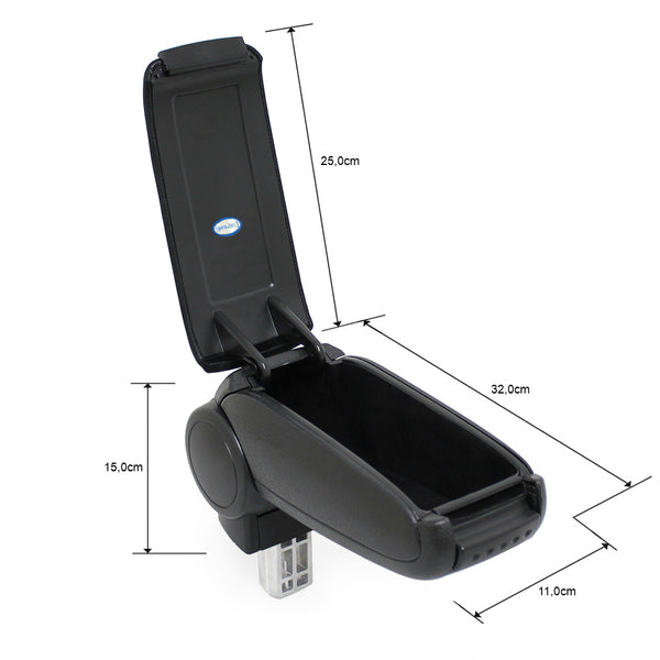 [pro.tec] Armsteun Peugeot 206-206 CC-1998 stof zwart