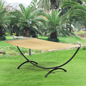 Hangmatstandaard staal 290x90x100 cm max 130 kg zwart