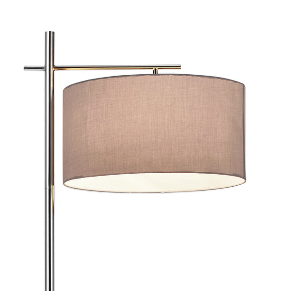 Vloerlamp staande lamp 155 cm Buenos Aires grijs en chroom