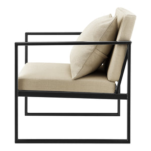 Design fauteuil met kussens 70x60x60 cm set van 2 - 2 varianten