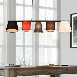 Design hanglamp Ontario 150x105x20 cm 5xE14 meerkleurig