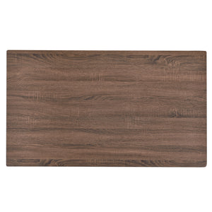 Eettafel Bordeaux 120x70x75 cm walnootkleurig en zwart