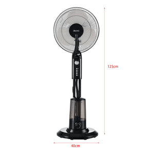 Mist staande ventilator 75W 3,2 liter 125x40x40 cm zwart