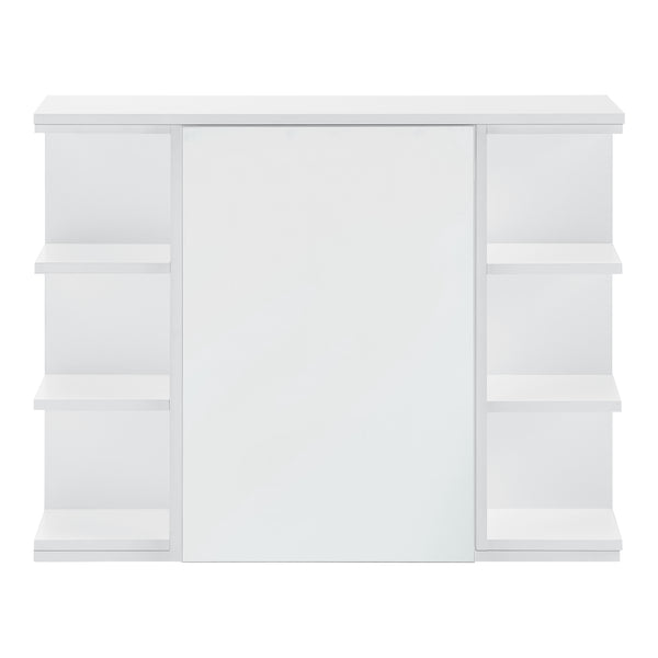 Badkamerkast met spiegel spiegelkast 64x80x20 cm wit