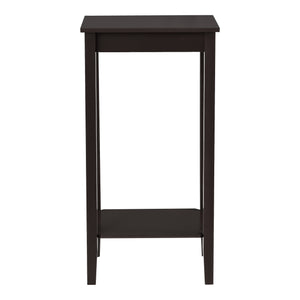 Bijzettafel Thun met plank MDF 38x30x74 cm donkerbruin
