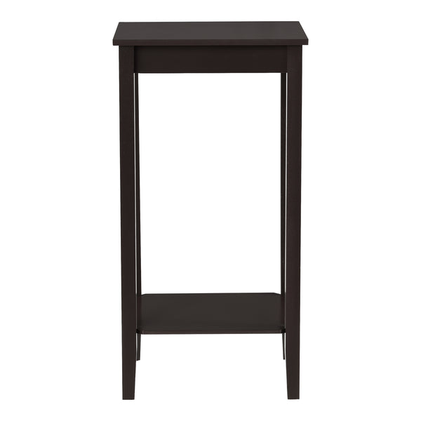 Bijzettafel Thun met plank MDF 38x30x74 cm donkerbruin
