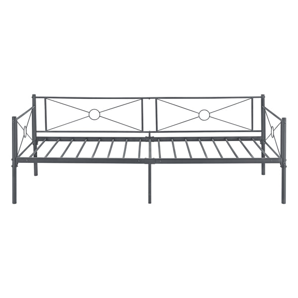 Metalen bed Alvesta met bedbodem en matras 90x200 cm - 3 varianten