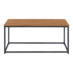 Salontafel Esbjerg 100x55x45 cm houtkleurig donker en zwart