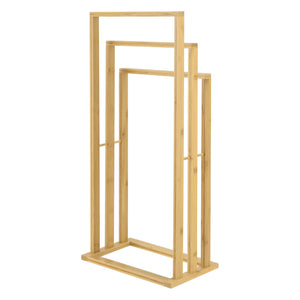 [en.casa] Bamboe handdoekrek Rana 40x24x82 cm vrijstaand