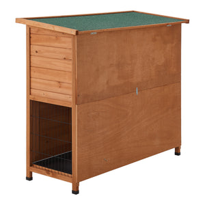 [en.casa] Konijnenhok Falkenau 104x122x50 cm houtkleurig