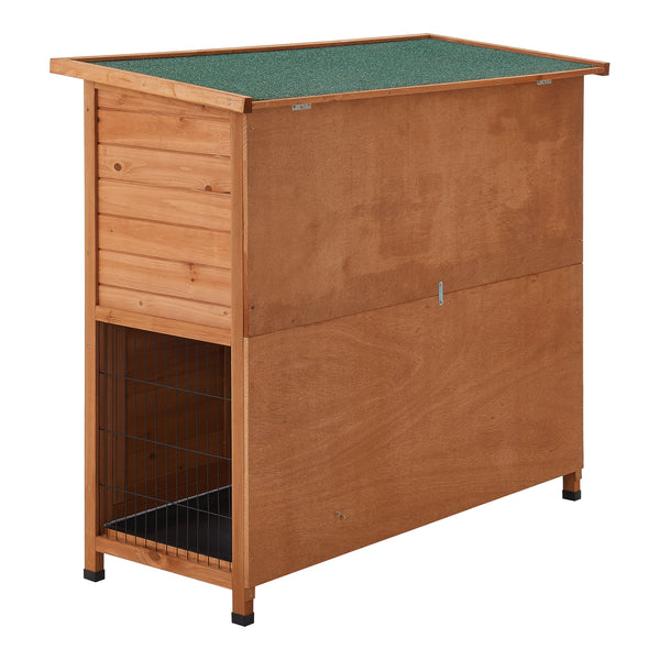 [en.casa] Konijnenhok Falkenau 104x122x50 cm houtkleurig
