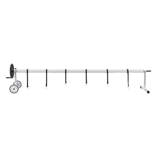 [en.casa] Oprolsysteem Amorgo voor zwembad afdekzeil 300-630 cm