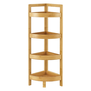 [en.casa] Staand rek Lestijärvi bamboe hoekrek 80x23x23 cm