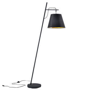 [lux.pro] Vloerlamp staande lamp Nottingham metaal 180 cm zwart