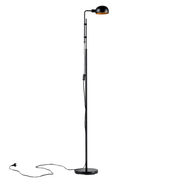 [lux.pro] Vloerlamp staande lamp Bolton metaal 160 cm zwart